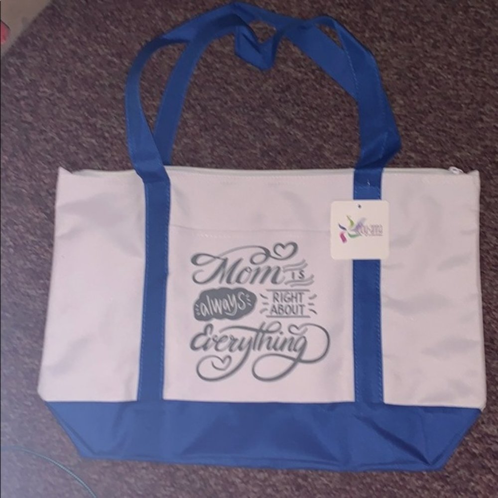 (1443) NWT Abby+Anna Large Zipper Tote